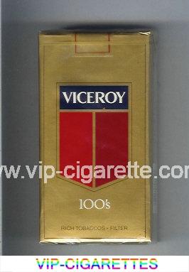 Viceroy 100s Rich Tobaccos - Filter gold Cigarettes soft box