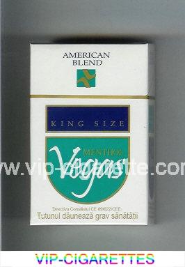 Vegas American Blend Menthol Cigarettes hard box