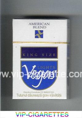 Vegas American Blend Lights Cigarettes hard box