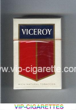 Viceroy Filters Cigarettes Rich Natural Tobaccos hard box