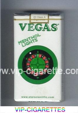 Vegas Menthol Lights 100s Cigarettes soft box