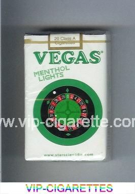 Vegas Menthol Lights Cigarettes soft box