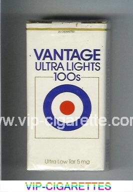 Vantage Ultra Lights 100s Cigarettes soft box