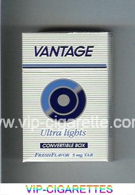 Vantage Ultra Lights Cigarettes hard box