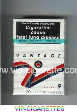 Vantage 9 Filter Cigarettes hard box