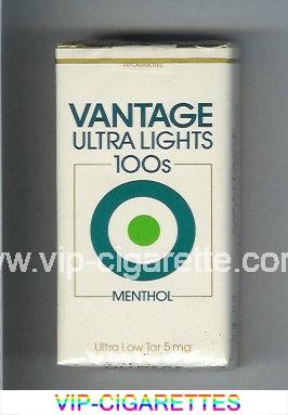Vantage Ultra Lights 100s Menthol Cigarettes soft box