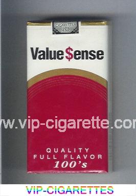 Value Sense Quality Full Flavor 100s cigarettes soft box