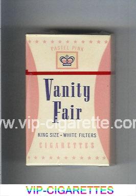 Vanity Fair Pastel Pink Cigarettes hard box