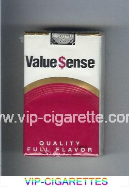 Value Sense Quality Full Flavor cigarettes soft box