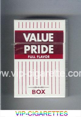 Value Pride Full Flavor cigarettes hard box