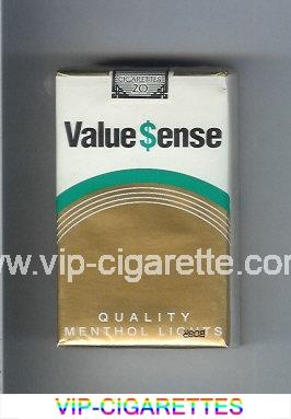 Value Sense Quality Menthol Lights cigarettes soft box