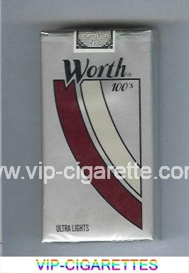 Worth Ultra Lights 100s Cigarettes soft box