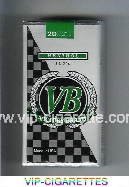 VB Victory Brand Menthol 100s cigarettes soft box