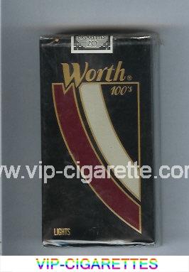 Worth Lights 100s Cigarettes soft box