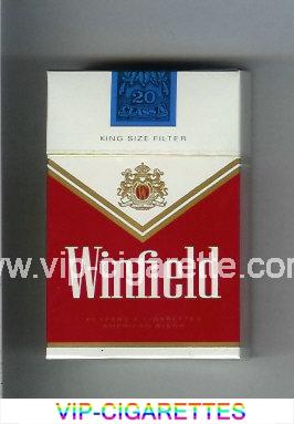 Winfield King Size Filter Cigarettes red and white hard box