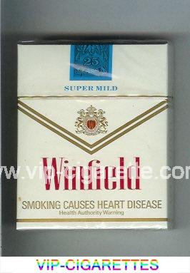 Winfield Super Mild 25 Cigarettes white hard box