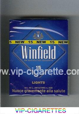 Winfield Lights An Australian Favourite Cigarettes blue hard box