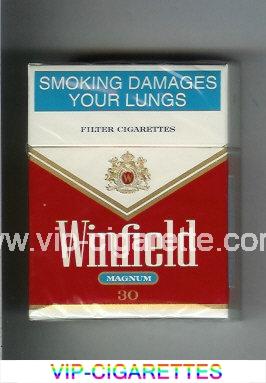 Winfield Magnum 30 Cigarettes red and white hard box