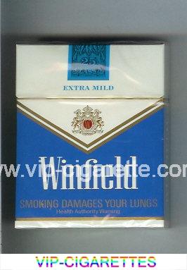 Winfield Extra Mild 25 Cigarettes blue and white hard box