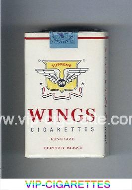 Wings BandW Supreme Perfect Blend Cigarettes soft box