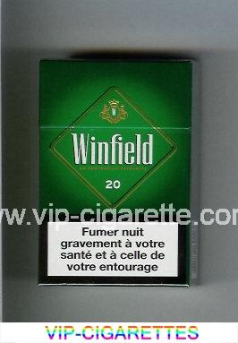 Winfield An Australian Favourite Cigarettes green Menthol hard box