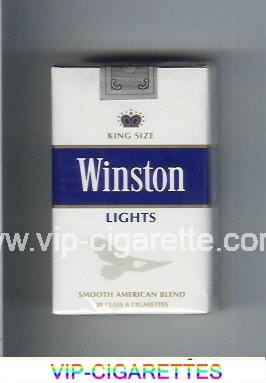 Winston Lights cigarettes soft box