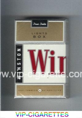 Winston Lights Box cigarettes hard box