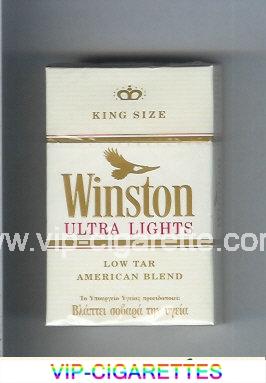 Winston Ultra Lights cigarettes hard box