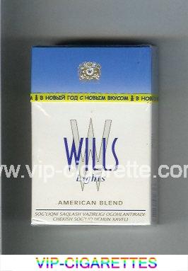 Wills W Lights American Blend cigarettes hard box