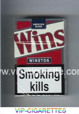 Winston American Blend cigarettes white and red hard box