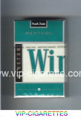 Winston Menthol cigarettes hard box