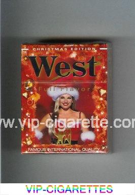  In Stock West 'R' Full Flavor Christman Edition Short cigarettes hard box Online