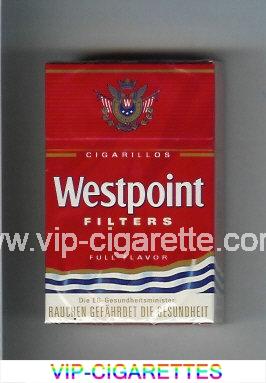 Westpoint Filters Full Flavor Cigarillos cigarettes hard box