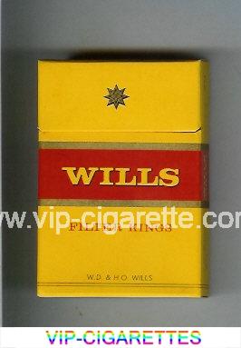 Wills Filter Kings cigarettes yellow hard box