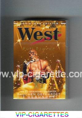 West 'R' Full Flavor Christman Edition cigarettes hard box