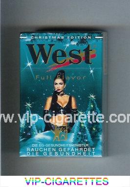 West 'R' hard box Christman Edition Full Flavor cigarettes