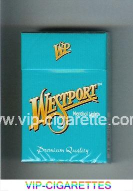 Westport Menthol Lights Premium Quality cigarettes hard box