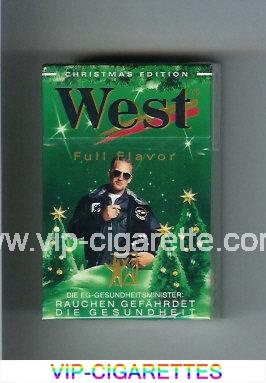 West 'R' Christman Edition Full Flavor cigarettes hard box
