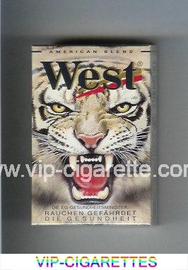 West 'R' American Blend cigarettes Lights hard box
