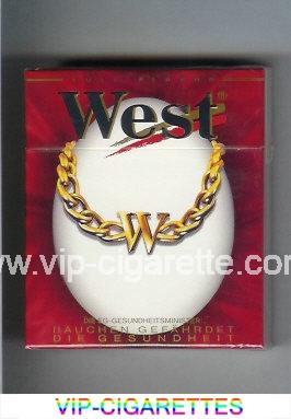 West 'R' 25s Full Flavor cigarettes hard box