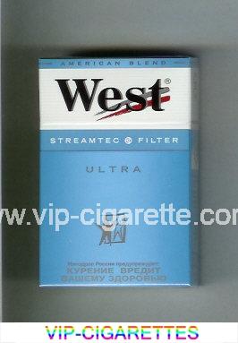 West 'R' Streamtec Filter Ultra American Blend cigarettes hard box