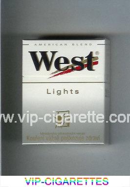 West 'R' Lights American Blend hard box cigarettes