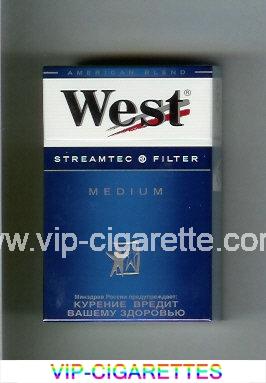 West 'R' Streamtec Filter Medium American Blend cigarettes hard box