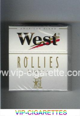 West 'R' Rollies Lights 30 American Blend cigarettes hard box
