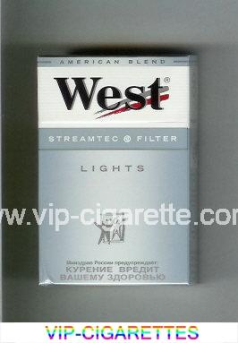 West 'R' Streamtec Filter Lights American Blend cigarettes hard box