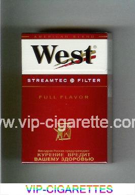 West 'R' StreamTec Filter Full Flavor American Blend cigarettes hard box