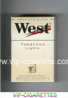 West 'R' Tobaccos Lights American Blend cigarettes hard box