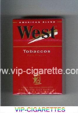 West 'R' Tobaccos Full Flavor American Blend cigarettes hard box