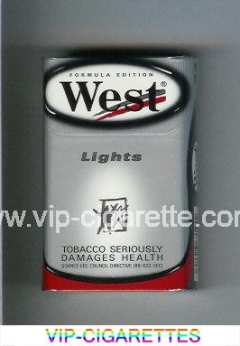 West 'R' Lights Formula Edition hard box cigarettes