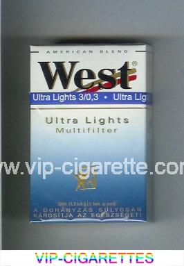  In Stock West 'R' Multifilter Ultra Lights American Blend cigarettes hard box Online